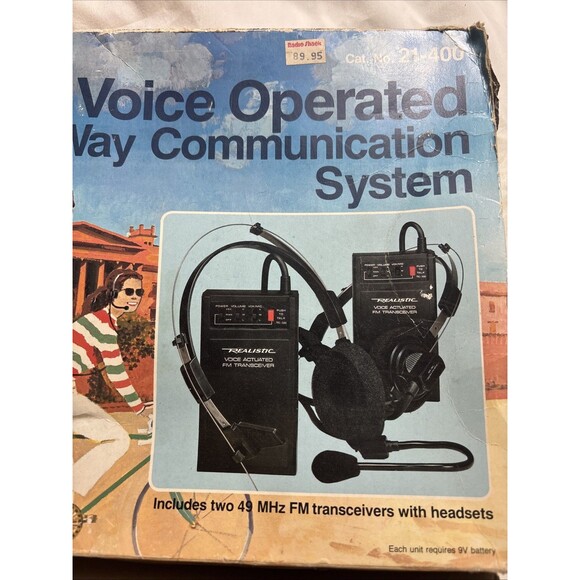 Realistic 21-400 Voice-Operated Two-Way Communication System Radio - Tested - Picture 4 of 16